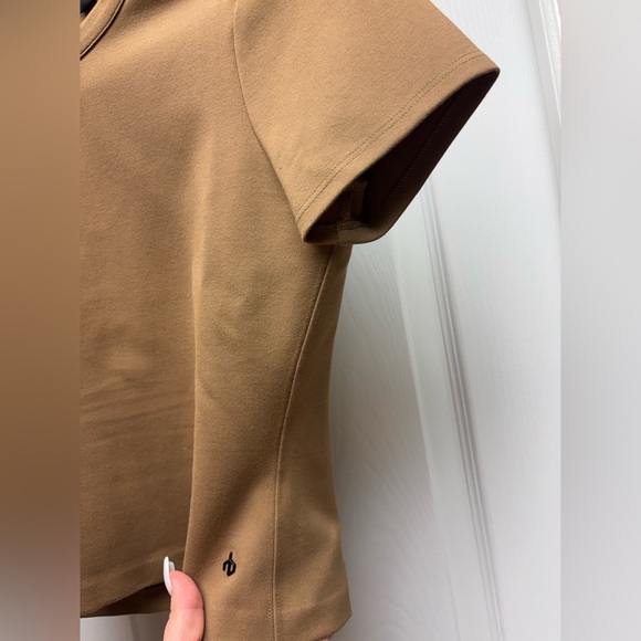 Rag & Bone Tan Short Sleeve Fitted Top – Size Small - Picture 5 of 8